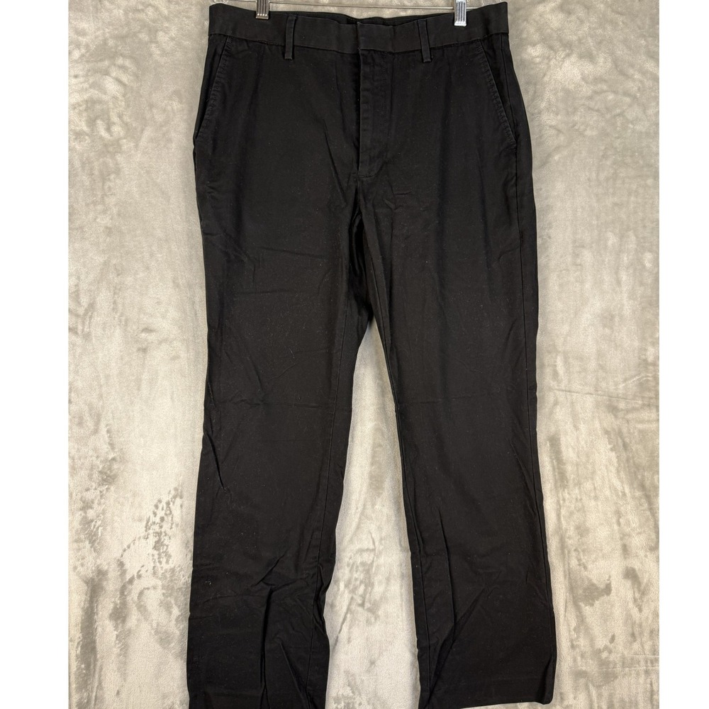 Gap Men Black Straight Fit Casual‎ Dress Pants Chinos Size 32x32